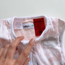 Load image into Gallery viewer, Babystudio Coolies 100% Cotton Summer Sleep Suit 1.0 TOG Pink Clouds (12-24m)