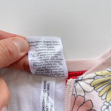 Load image into Gallery viewer, Bilbi Organic Cotton Sleeping Bag Peach Floral 2.5 TOG (3-12m)