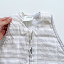 Load image into Gallery viewer, Woolbabe Duvet Front Zip Sleeping Bag - Grey Stripe (000-2y)