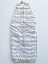 Load image into Gallery viewer, Woolbabe Duvet Front Zip Sleeping Bag - Grey Stripe (000-2y)