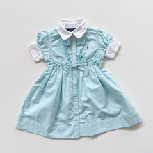 Load image into Gallery viewer, Ralph Lauren Collared Ruffle Dress | Blue (2y)
