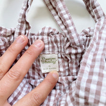 Load image into Gallery viewer, Nature Baby Organic Shortalls Pink Gingham (6-12m)
