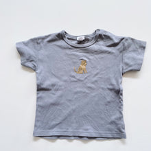 Load image into Gallery viewer, Jamie Kay Pima Cotton T-Shirt Grey Tiny Leopard (4y)
