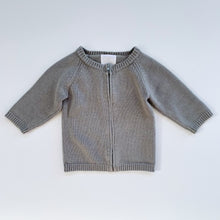 Load image into Gallery viewer, Wilson + Frenchy Cotton/Bamboo/Wool Cardigan Green (3-6m)
