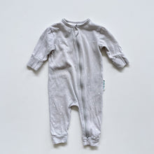 Load image into Gallery viewer, Woolbabe Organic Cotton/Merino All-In-One Grey Stars L/S (0-3m)
