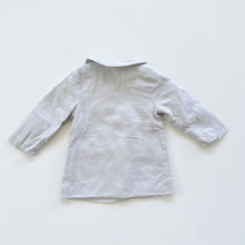 Load image into Gallery viewer, Tartine et Chocolat Linen Coat Grey (3-6m)
