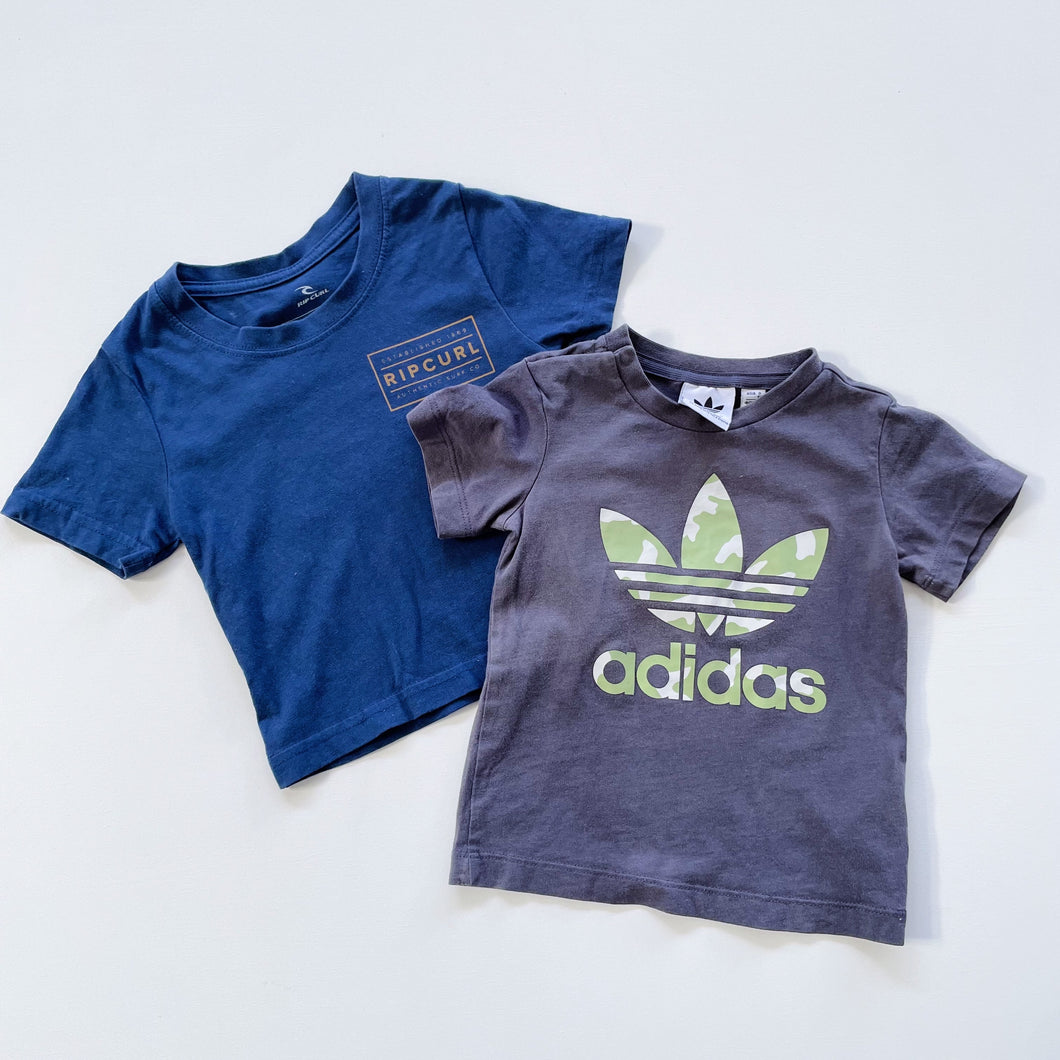 Adidas/ Rip Curl T-Shirt Bundle 2x (6-12m)