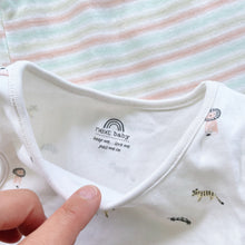 Load image into Gallery viewer, Next Singlet Bodysuits 4x Animals/Stripes (6-9m)
