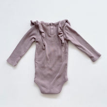 Load image into Gallery viewer, Jamie Kay Organic Rib Bodysuit L/S Embroidered (1y)
