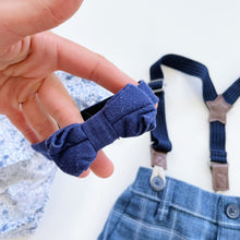 Load image into Gallery viewer, Next Floral Shirt + Suspender Shorts 3 Piece Set (6-9m)
