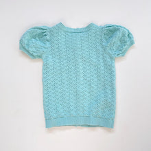 Load image into Gallery viewer, Teeny Weeny Knit Tee w Buttons Blue (2y)
