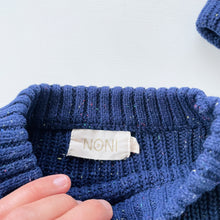 Load image into Gallery viewer, Noni Matching Knit Jumper + Hat Blue Speckled (3-6m)
