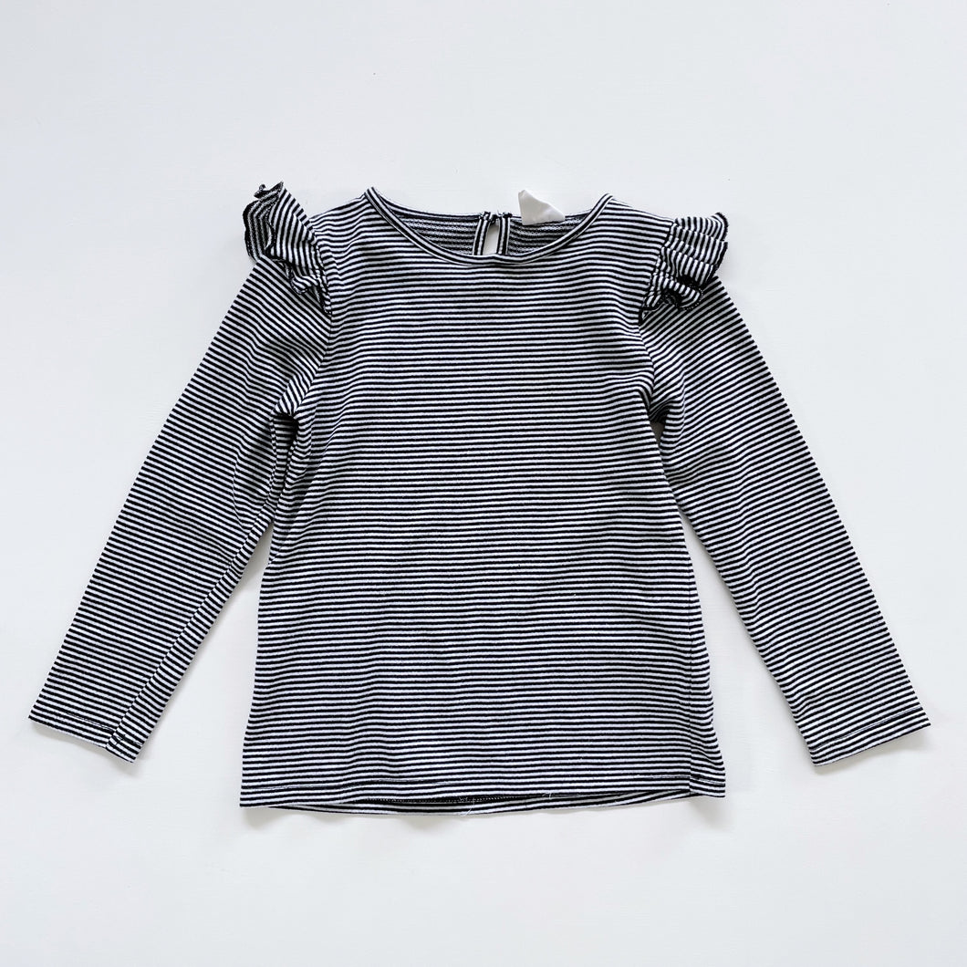 Cotton On Black & White Long Sleeve Top (7y)