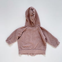 Load image into Gallery viewer, Nature Baby Organic Zip Hoodie Dusty Purple (3-6m)
