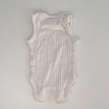 Load image into Gallery viewer, Nature Baby Organic Pointelle Singlet Bodysuit Natural (newborn)
