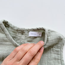 Load image into Gallery viewer, Jamie Kay Organic Muslin Overalls Sage Green (3y)
