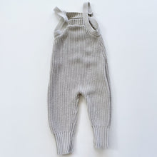 Load image into Gallery viewer, Jamie Kay Cotton Knit Overalls Aloe (6-12m)
