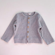 Load image into Gallery viewer, Ten Little Toes Grey Rib Cardigan (2y)

