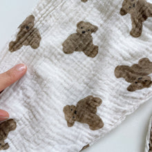 Load image into Gallery viewer, Muslin Cotton Brown Bear Pants (6-9m)
