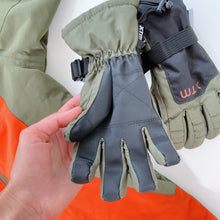 Load image into Gallery viewer, XTM Rugrats II Kids One Piece Snow Suit Green/Orange + Gloves (4y)
