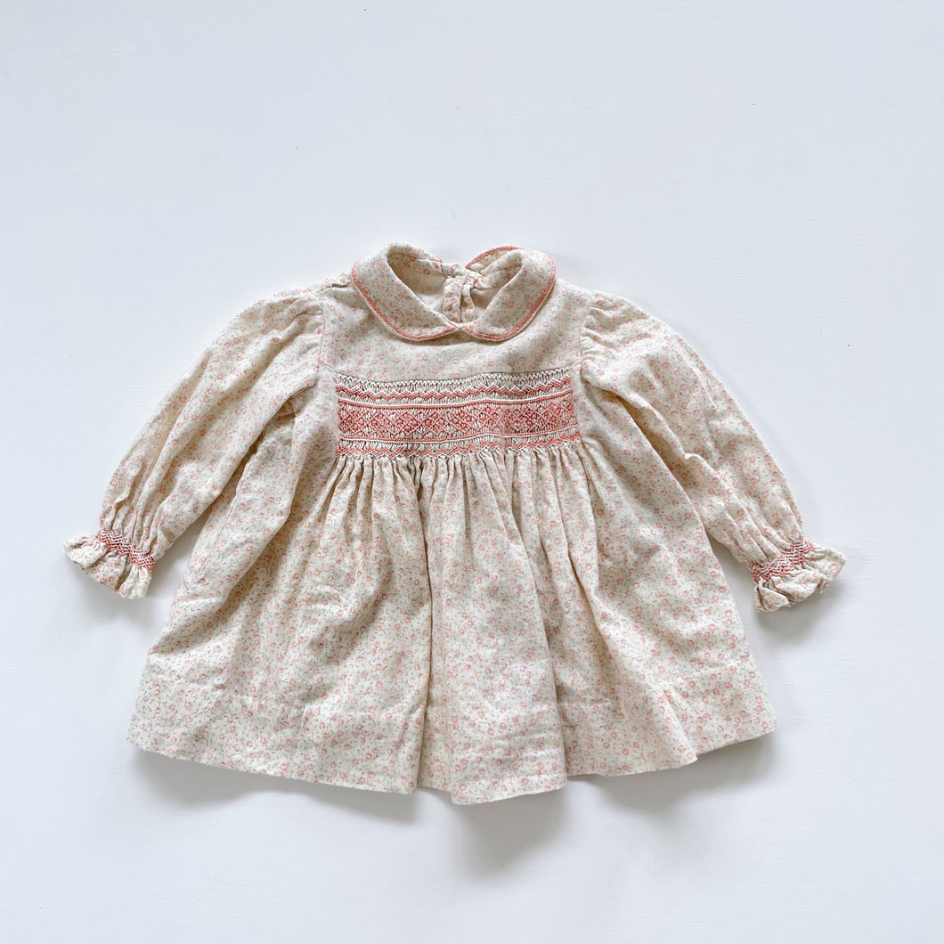 Vintage Smocked Dress (3-6m)