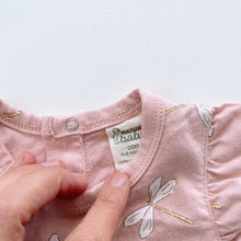 Load image into Gallery viewer, Nature Baby Organic Romper Pink Dragonflies NWOT (0-3m)
