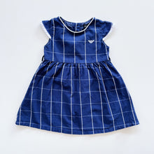 Load image into Gallery viewer, Armani Navy Check Dress (1y)
