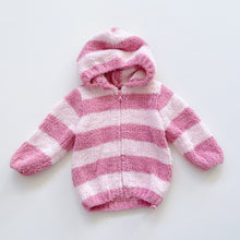 Load image into Gallery viewer, Dave &amp; Bella Kindy Jacket/Hoodies Pink Stripes (6-12m)

