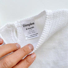 Load image into Gallery viewer, Dimples Organic Waffle Dress (6m)
