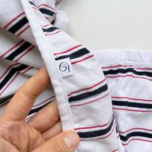 Load image into Gallery viewer, Dimples Swaddle + Matching Pants Stripes  (0-3m/ 120cm x 120cm)
