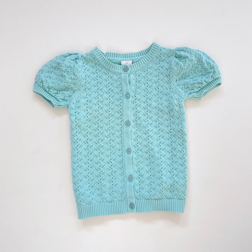 Teeny Weeny Knit Tee w Buttons Blue (2y)