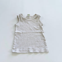 Load image into Gallery viewer, Nature Baby Organic Ribbed Singlet Oatmeal (3-6m)
