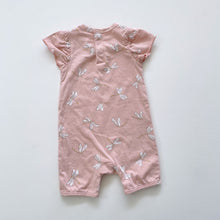 Load image into Gallery viewer, Nature Baby Organic Romper Pink Dragonflies NWOT (0-3m)
