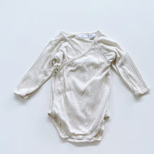 Load image into Gallery viewer, Jamie Kay Organic Pointelle Kimono Bodysuit Cream (1y)

