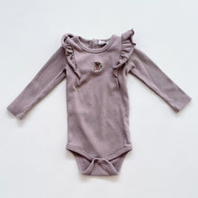 Load image into Gallery viewer, Jamie Kay Organic Rib Bodysuit L/S Embroidered (1y)
