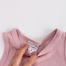 Load image into Gallery viewer, Staples by Eve Girl Pink Waffle Tank Top (4y)
