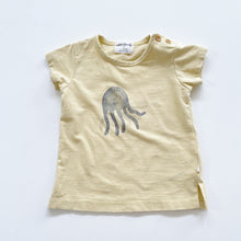 Load image into Gallery viewer, Wilson &amp; Frenchy Organic T-Shirt Yellow Octopus (6-12m)
