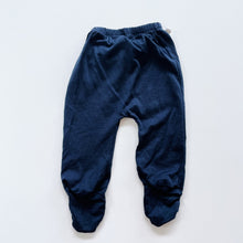 Load image into Gallery viewer, Nature Baby Merino Footed Pants Navy *small flaw (6-12m)
