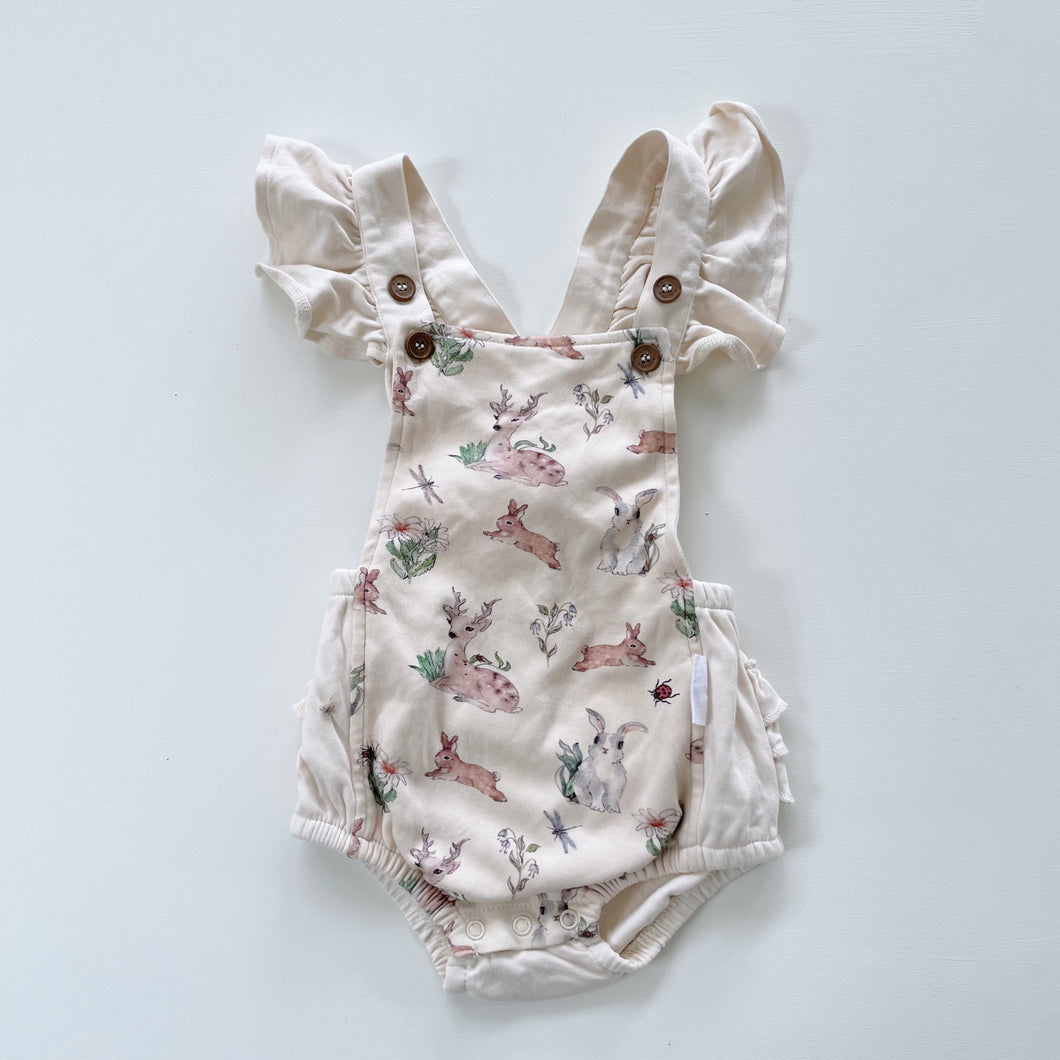 Aster & Oak Organic Romper Woodland Animals (2-3y)
