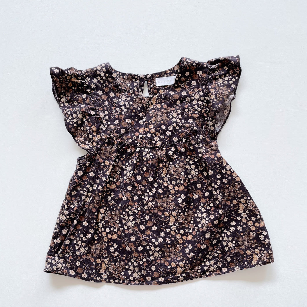 Jamie Kay Dress Enchanted Floral Dark (6-12m)