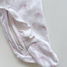 Load image into Gallery viewer, Jamie Kay Organic All-In-One White /w Pink Flowers (3-6m)
