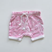 Load image into Gallery viewer, Wilson &amp; Frenchy Pink Leaves Shorts (0-3m)
