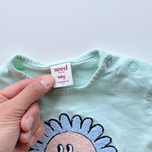 Load image into Gallery viewer, Seed Flower T-Shirt Blue (12-18m)
