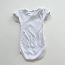 Load image into Gallery viewer, Petit Bateau Short Sleeve Bodysuit White Rib *tagged 18m (6-12m)

