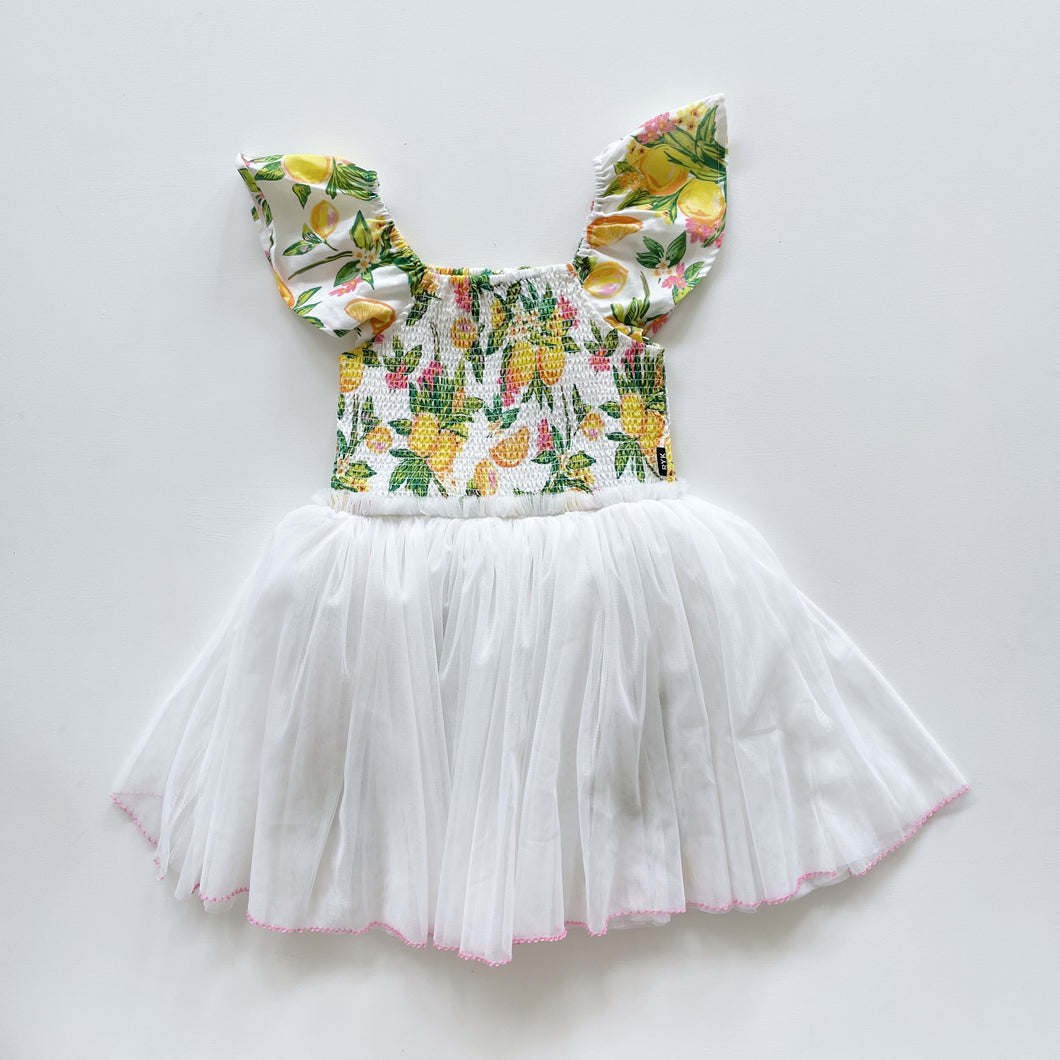 Rock Your Kid Citrus/Floral Tutu Dress NWOT (6y)