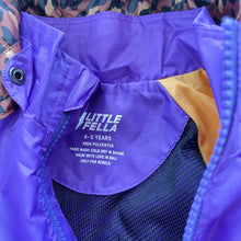 Load image into Gallery viewer, Little Fella Windbreaker Jacker Leopard/Colour-block NEW (4-5y)
