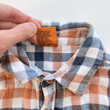 Load image into Gallery viewer, Flannel Shirt Rust/Blue Check (4y)
