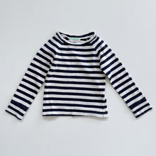Load image into Gallery viewer, Wovenplay Navy Stripe L/S Top (4y)
