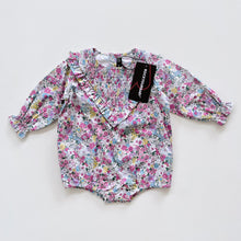 Load image into Gallery viewer, Rock Your Baby Romper Liberty Pink Floral NEW (12-18m)
