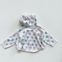 Load image into Gallery viewer, Seed Poncho Style Jumper Tulips (2y)
